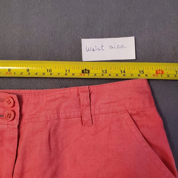 Jones New York Sport Dress Pants Size 6 Coral Pink Straight Leg Casual Mid Rise - Picture 9 of 13